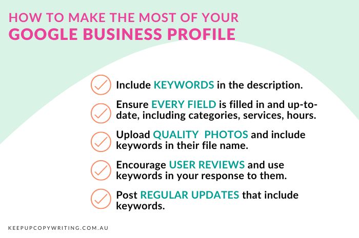 5 ways to optimise your small business Google Business Profile