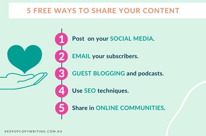 5 free ways to share your content
