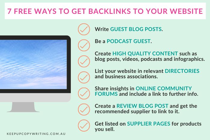 free ways to get backlinks - affordable link building
